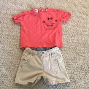 Zara short sleeve and short set